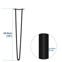 Load image into Gallery viewer, 4 Pcs Metal Hairpin Furniture Table Legs Home DIY with Screws and Protectors Living and Home