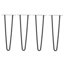 Load image into Gallery viewer, 4 Pcs Metal Hairpin Furniture Table Legs Home DIY with Screws and Protectors Living and Home