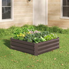 Load image into Gallery viewer, Galvanized Steel Square Raised Garden Bed Planter Box