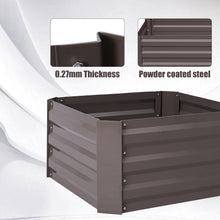 Load image into Gallery viewer, Galvanized Steel Square Raised Garden Bed Planter Box
