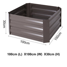 Load image into Gallery viewer, Galvanized Steel Square Raised Garden Bed Planter Box