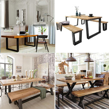 Load image into Gallery viewer, Set of 2 Heavy Duty Tube Metal Legs for Furniture