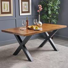 Load image into Gallery viewer, Industrial Metal X-Shaped Legs for Tables Desks for DIY Set of 2 Living and Home