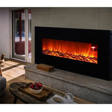 Load image into Gallery viewer, 50 Inch Wall Mounted Electric Fireplaces with Logs 1800W Electric Fireplace Wall Mounted Fireplaces Living and Home