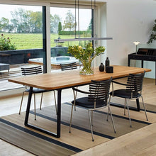 Load image into Gallery viewer, 2 Pcs Industrial Metallic Table Legs for Home DIY Living and Home L60*W7*H72