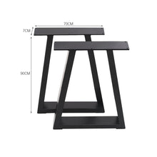 Load image into Gallery viewer, 2 Pcs Industrial Metallic Table Legs for Home DIY Living and Home