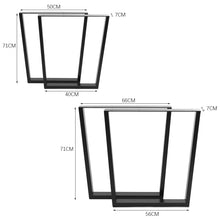 Load image into Gallery viewer, Industrial Set of 2 Table Legs DIY Steel Furniture Legs Table Legs Living and Home