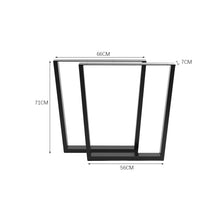 Load image into Gallery viewer, Industrial Set of 2 Table Legs DIY Steel Furniture Legs