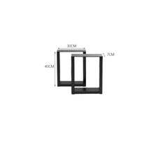 Load image into Gallery viewer, Set of 2 Industrial Heavy Duty Rectangular Metal Table LegsLiving and Home