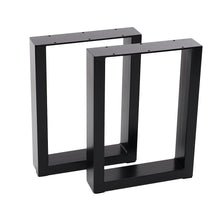 Load image into Gallery viewer, Set of 2 Industrial Heavy Duty Rectangular Metal Table Legs