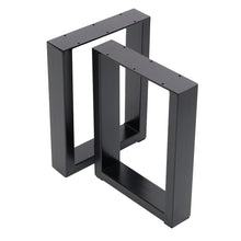 Load image into Gallery viewer, Set of 2 Industrial Heavy Duty Rectangular Metal Table Legs Living and Home