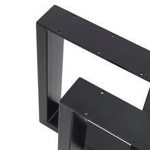 Load image into Gallery viewer, Set of 2 Industrial Heavy Duty Rectangular Metal Table Legs