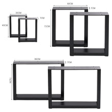 Load image into Gallery viewer, Industrial Heavy Duty Rectangular Iron Table Legs Living and Home