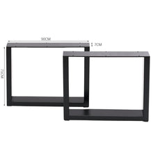 Load image into Gallery viewer, Rectangular Iron Table Legs Heavy Duty DIY Table Bases DIY Tools Living and Home