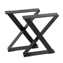 Load image into Gallery viewer, 2Pcs X-Shaped Metal Table Legs DIY for Dining Table Table Legs Living and Home
