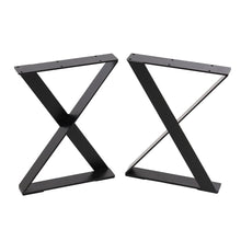 Load image into Gallery viewer, 2Pcs X-Shaped Metal Table Legs DIY for Dining Table Table Legs Living and Home