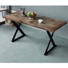 Load image into Gallery viewer, Industrial Heavy Duty X Shape Iron Table Legs Living and Home