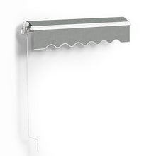 Load image into Gallery viewer, Retractable Patio Awning - Manual Shelter - Grey Awnings Living and Home