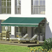 Load image into Gallery viewer, Manual Shelter Retractable Patio Awning Patio Awnings Living and Home
