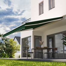 Load image into Gallery viewer, Retractable Patio Awning - Manual Shelter - Green Awnings Living and Home