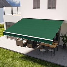 Load image into Gallery viewer, Retractable Patio Awning - Manual Shelter - Green Awnings Living and Home