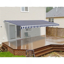 Load image into Gallery viewer, Manual Shelter Retractable Patio Awning Patio Awnings Living and Home