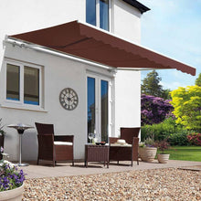 Load image into Gallery viewer, Manual Shelter Retractable Patio Awning Patio Awnings Living and Home