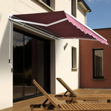 Load image into Gallery viewer, Manual Shelter Retractable Patio Awning Patio Awnings Living and Home