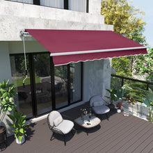 Load image into Gallery viewer, Manual Shelter Retractable Patio Awning Patio Awnings Living and Home