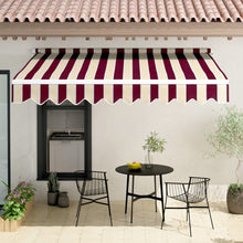Load image into Gallery viewer, Manual Shelter Retractable Patio Awning Patio Awnings Living and Home