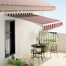 Load image into Gallery viewer, Manual Shelter Retractable Patio Awning Patio Awnings Living and Home