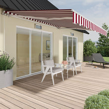 Load image into Gallery viewer, Manual Shelter Retractable Patio Awning Patio Awnings Living and Home