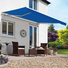 Load image into Gallery viewer, Manual Shelter Retractable Patio Awning Patio Awnings Living and Home