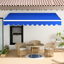 Load image into Gallery viewer, Manual Shelter Retractable Patio Awning Patio Awnings Living and Home