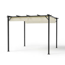 Load image into Gallery viewer, Outdoor Retractable Steel Pergola with Canopy