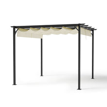 Load image into Gallery viewer, Outdoor Retractable Steel Pergola with Canopy