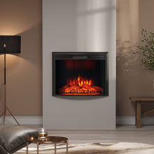 Load image into Gallery viewer, Gengmei EF-26A Curved Electric Fireplace: Stylish Heating with Adjustable Flame Colors Living and Home