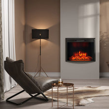 Load image into Gallery viewer, Gengmei EF-26A Curved Electric Fireplace: Stylish Heating with Adjustable Flame Colors Living and Home