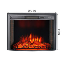 Load image into Gallery viewer, Gengmei EF-26A Curved Electric Fireplace: Stylish Heating with Adjustable Flame Colors Living and Home