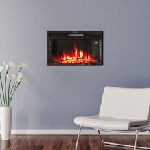 Load image into Gallery viewer, 28 Inch Insert Electric Fireplace 7 Flame Colours with Remote Fireplaces Living and Home