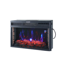 Load image into Gallery viewer, 28Inch 2kw Electric Fireplace Wall Mounted Insert Electric Fire with WIFI Control Fireplaces Living and Home