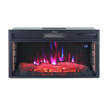 Load image into Gallery viewer, 28Inch 2kw Electric Fireplace Wall Mounted Insert Electric Fire with WIFI Control Fireplaces Living and Home