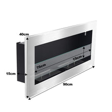 Load image into Gallery viewer, Wall Mounted Recessed Ethanol Fireplace for Living Room Living and Home