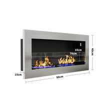 Load image into Gallery viewer, 35Inch 47Inch Indoor Under TV Bio Ethanol Fireplace Wall Mounted Biofire Bio Ethanol Fireplaces Living and Home