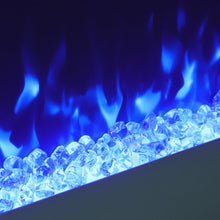 Load image into Gallery viewer, Linear Electric Fireplace Recessed in White Living and Home