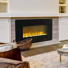 Load image into Gallery viewer, Modern Wall Mounted Electric Fireplace with Remote Control for Living Room Living and Home