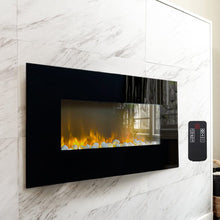 Load image into Gallery viewer, Modern Wall Mounted Electric Fireplace with Remote Control for Living Room Living and Home