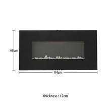 Load image into Gallery viewer, Modern Wall Mounted Electric Fireplace with Remote Control for Living Room Living and Home