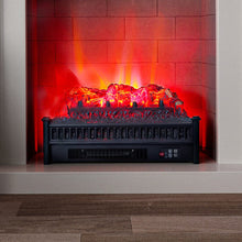 Load image into Gallery viewer, Modern Insert Log Electric Fireplace with Realistic Ember Bed Living and Home