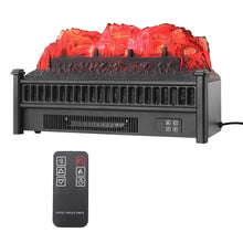 Load image into Gallery viewer, Modern Insert Log Electric Fireplace with Realistic Ember Bed Living and Home